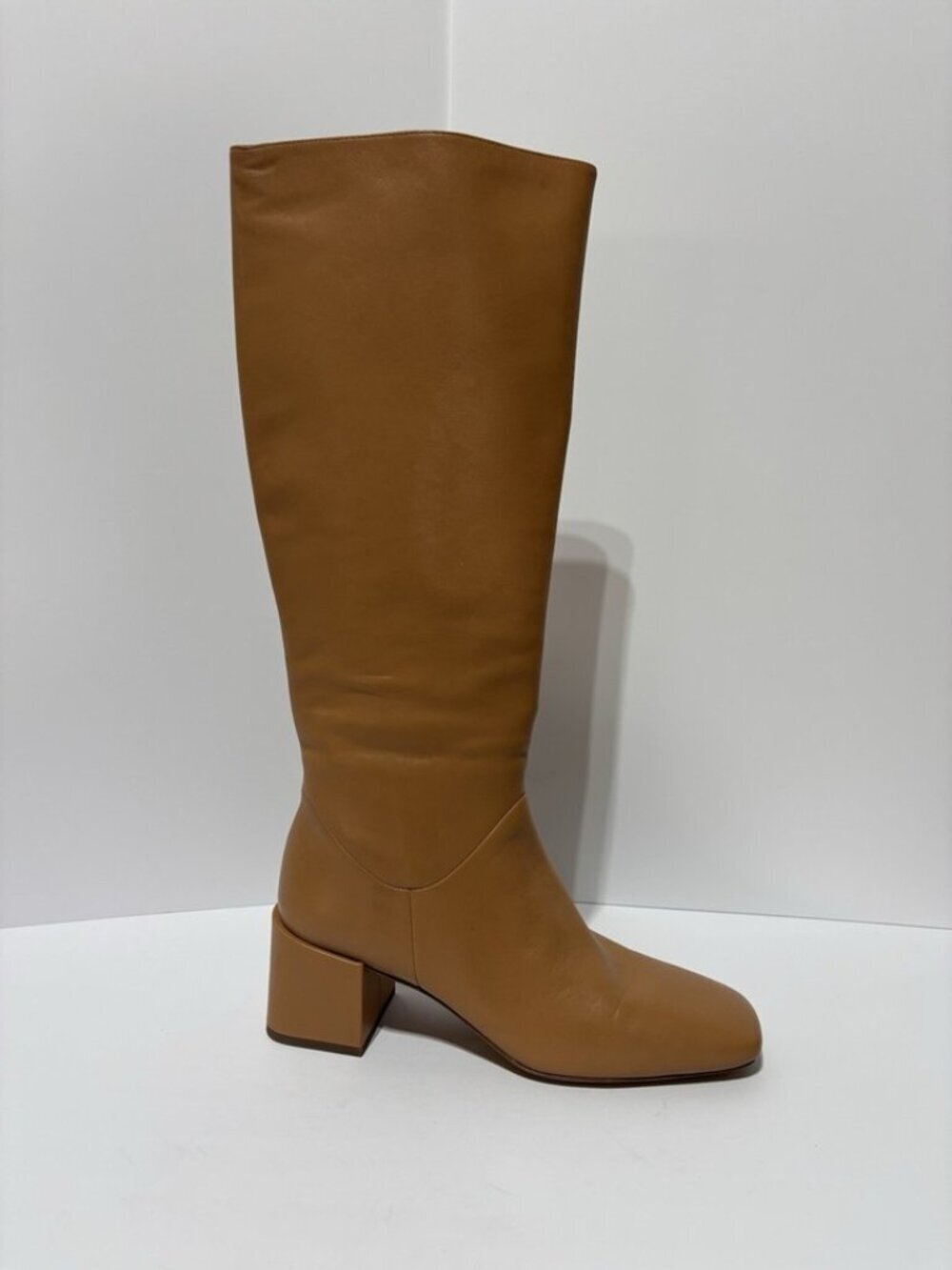 Vince Women’s Kendra Tan Leather Knee High Boots, Size 10 M